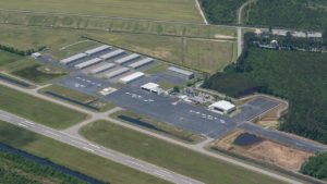 aerial photo of chesapeake airport runways
